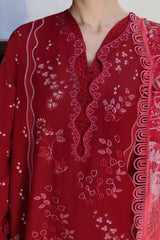 Aylin By Republic Unstitched 3 Piece Emb Lawn Summer Suit-D-05-B-Lunara