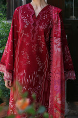 Aylin By Republic Unstitched 3 Piece Emb Lawn Summer Suit-D-05-B-Lunara