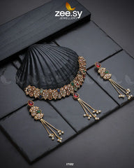 Lustrous Gemstones Necklace - Zeesy Jewellery