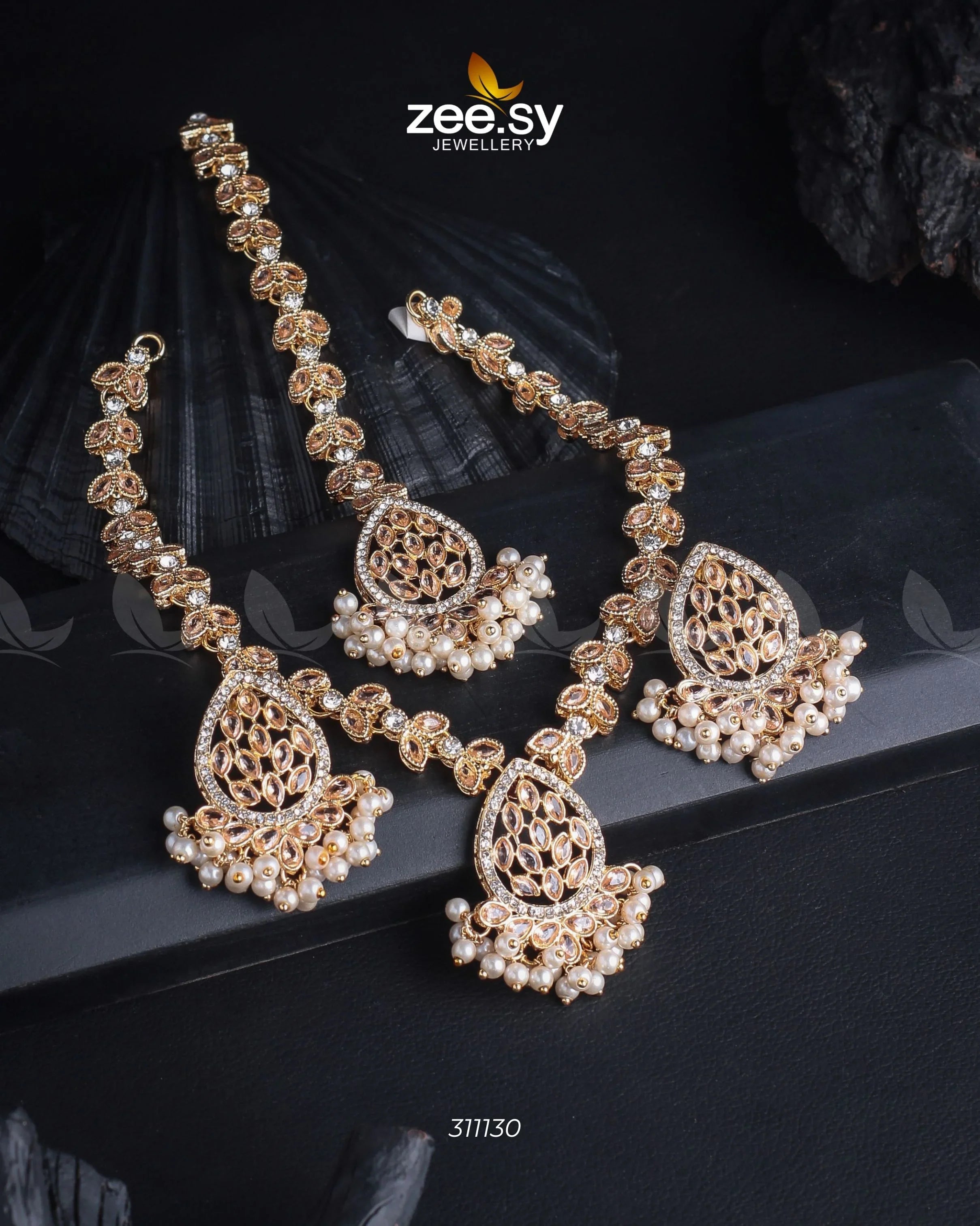 Luxe Necklace Set Gold - Zeesy Jewellery