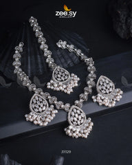 Luxe Necklace Set Silver - Zeesy Jewellery