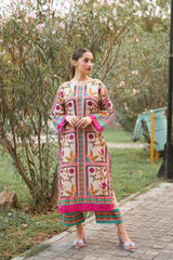 Midway Arts Stitched Summer Lvory 2pc Midway arts
