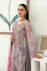 Minhal by Ramsha Unstitched 3 Piece Formals Vol-10 Suit-M-1008