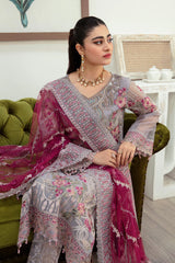 Minhal by Ramsha Unstitched 3 Piece Formals Vol-10 Suit-M-1008