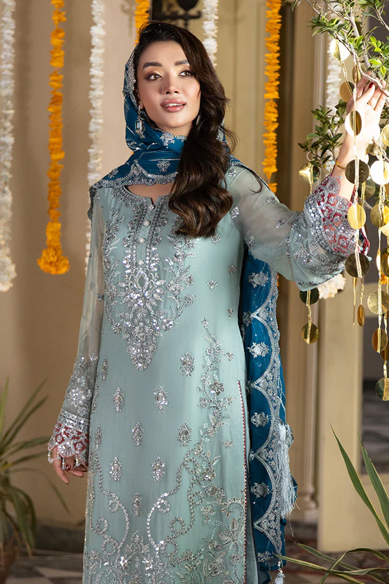 Shagun By Imrozia Serene Unstitched 3 Piece Luxury Formals Collection'2025-M-105-Izza