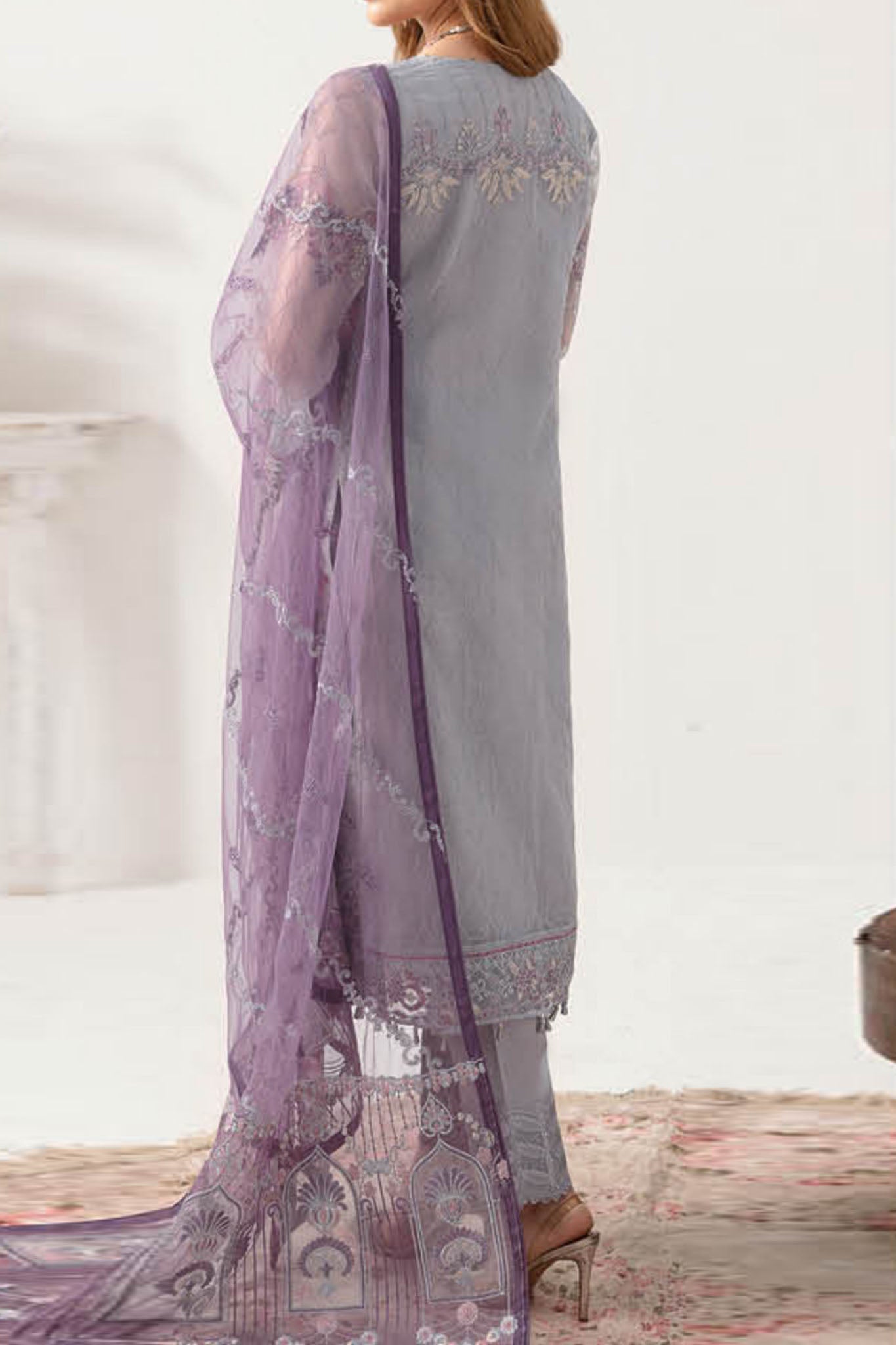 Minhal By Ramsha Unstitched 3 Piece Formals Vol-11 Collection'2024-M-1104