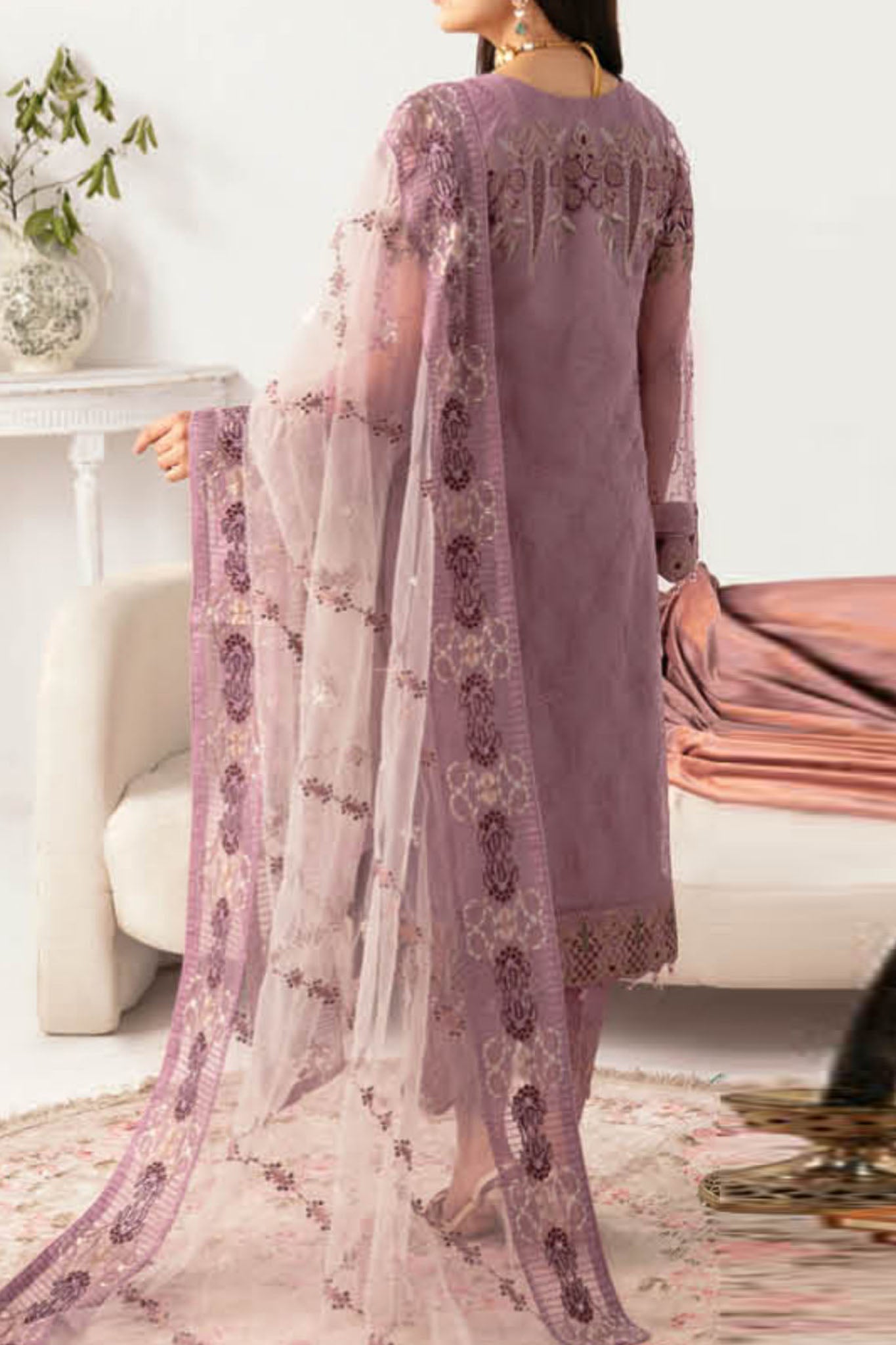 Minhal By Ramsha Unstitched 3 Piece Formals Vol-11 Collection'2024-M-1107