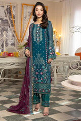 Shagun By Imrozia Serene Unstitched 3 Piece Luxury Formals Collection'2025-M-110-Hinaaya