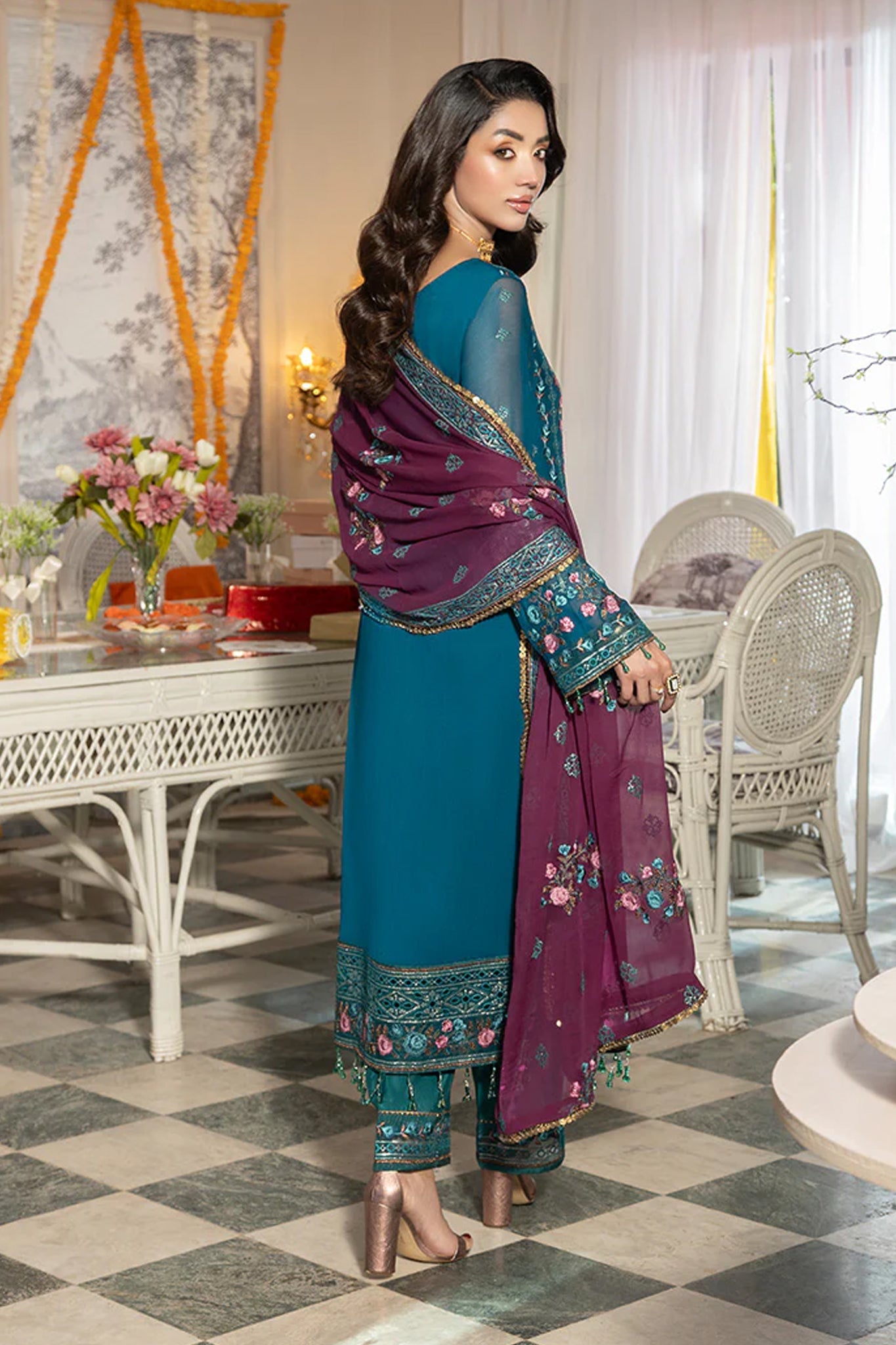 Shagun By Imrozia Serene Unstitched 3 Piece Luxury Formals Collection'2025-M-110-Hinaaya