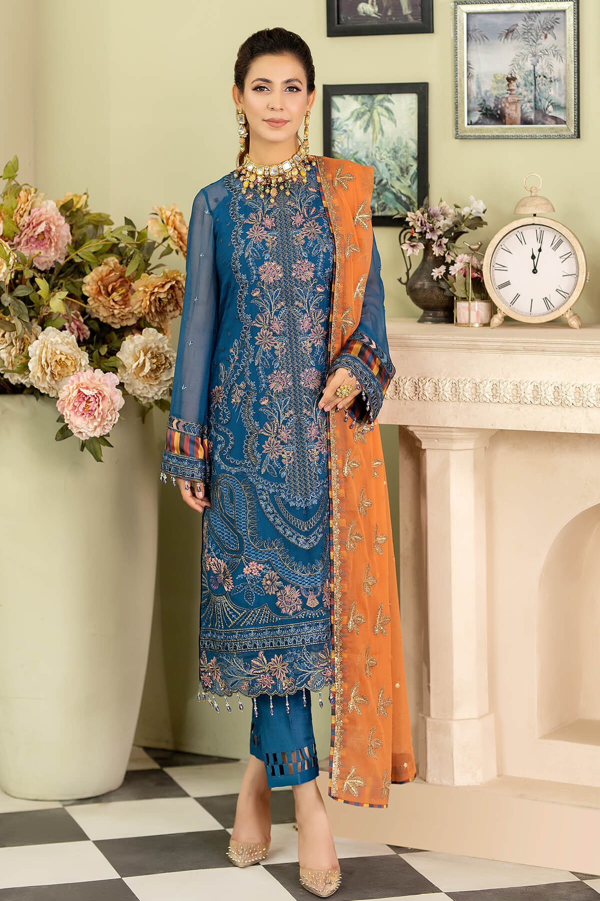 Majestic by Imrozia Premium Baagh Unstitched 3 Piece Formals Collection'2023-M-47