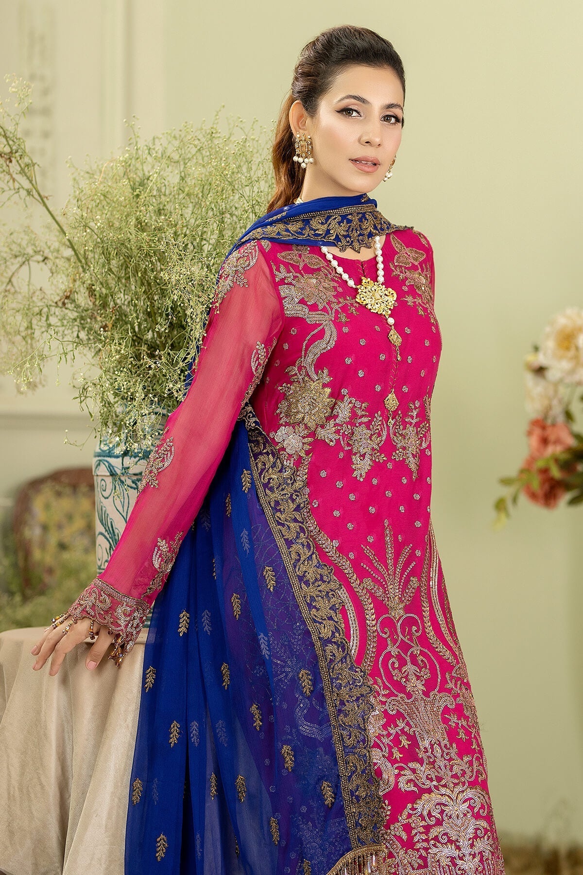 Majestic by Imrozia Premium Baagh Unstitched 3 Piece Formals Collection'2023-M-48