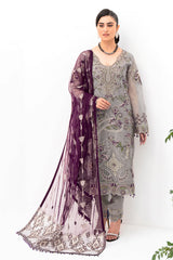 Minhal by Ramsha Unstitched 3 Piece Formal Vol-08 Suit-M-801