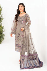 Minhal by Ramsha Unstitched 3 Piece Formal Vol-08 Suit-M-809