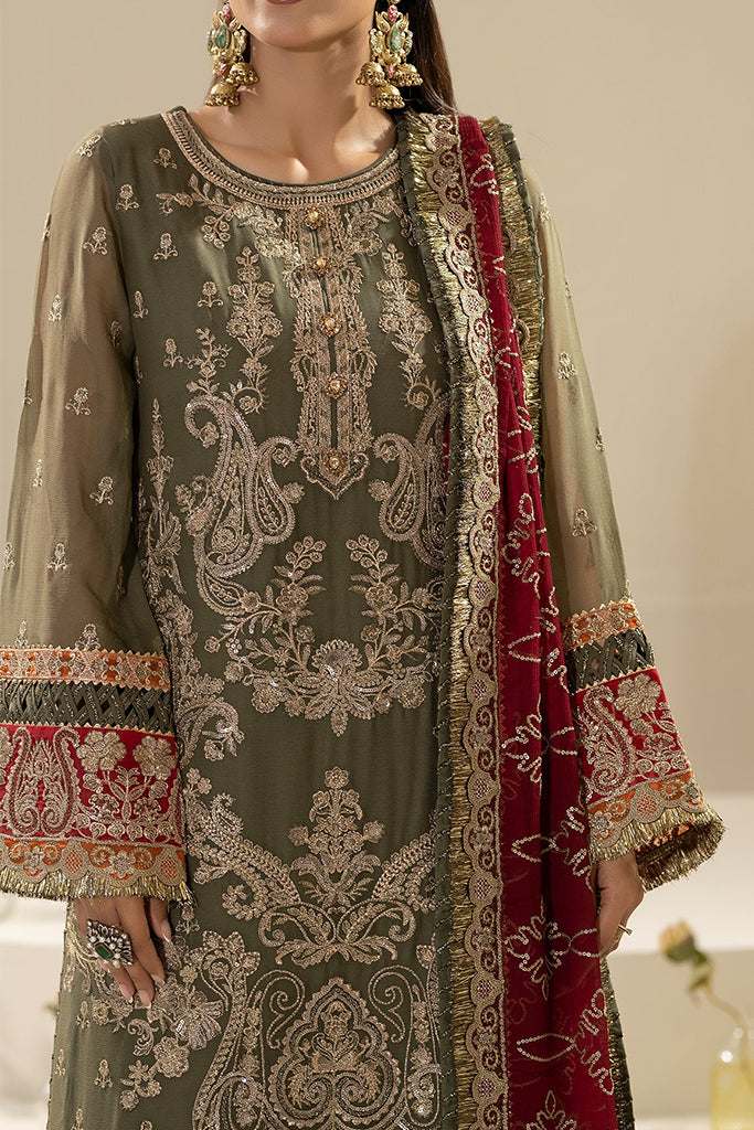 Nisha By Imrozia Unstitched 3 Piece Luxury Chiffon Eid Edit Collection-M-81-Aleha