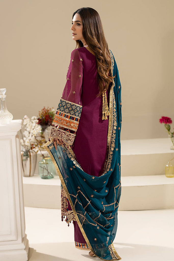 Nisha By Imrozia Unstitched 3 Piece Luxury Chiffon Eid Edit Collection-M-84-Zehak