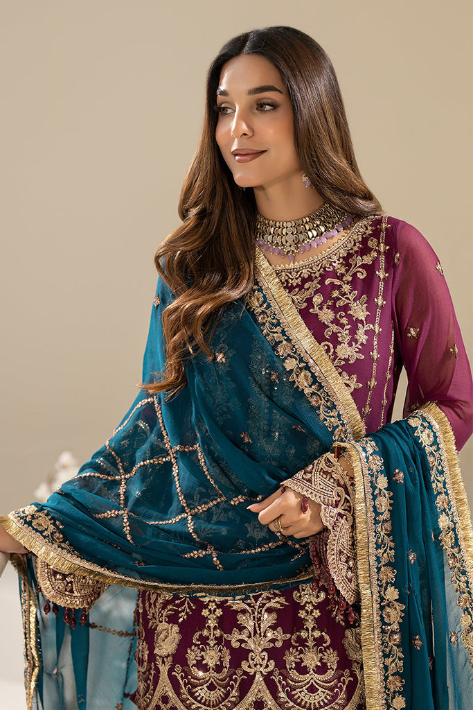 Nisha By Imrozia Unstitched 3 Piece Luxury Chiffon Eid Edit Collection-M-84-Zehak