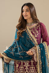 Nisha By Imrozia Unstitched 3 Piece Luxury Chiffon Eid Edit Collection-M-84-Zehak