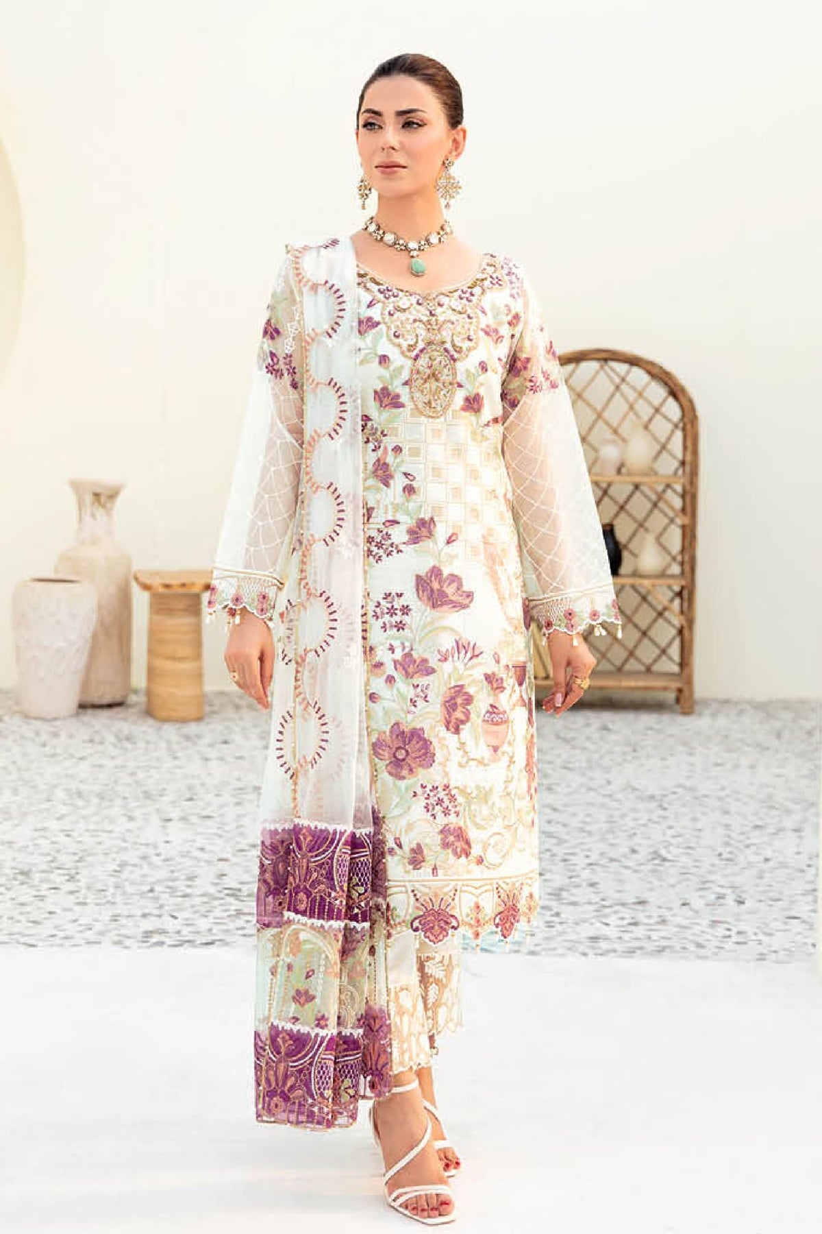Minhal by Ramsha Unstitched 3 Piece Formal Vol-09 Collection'2023-M-907