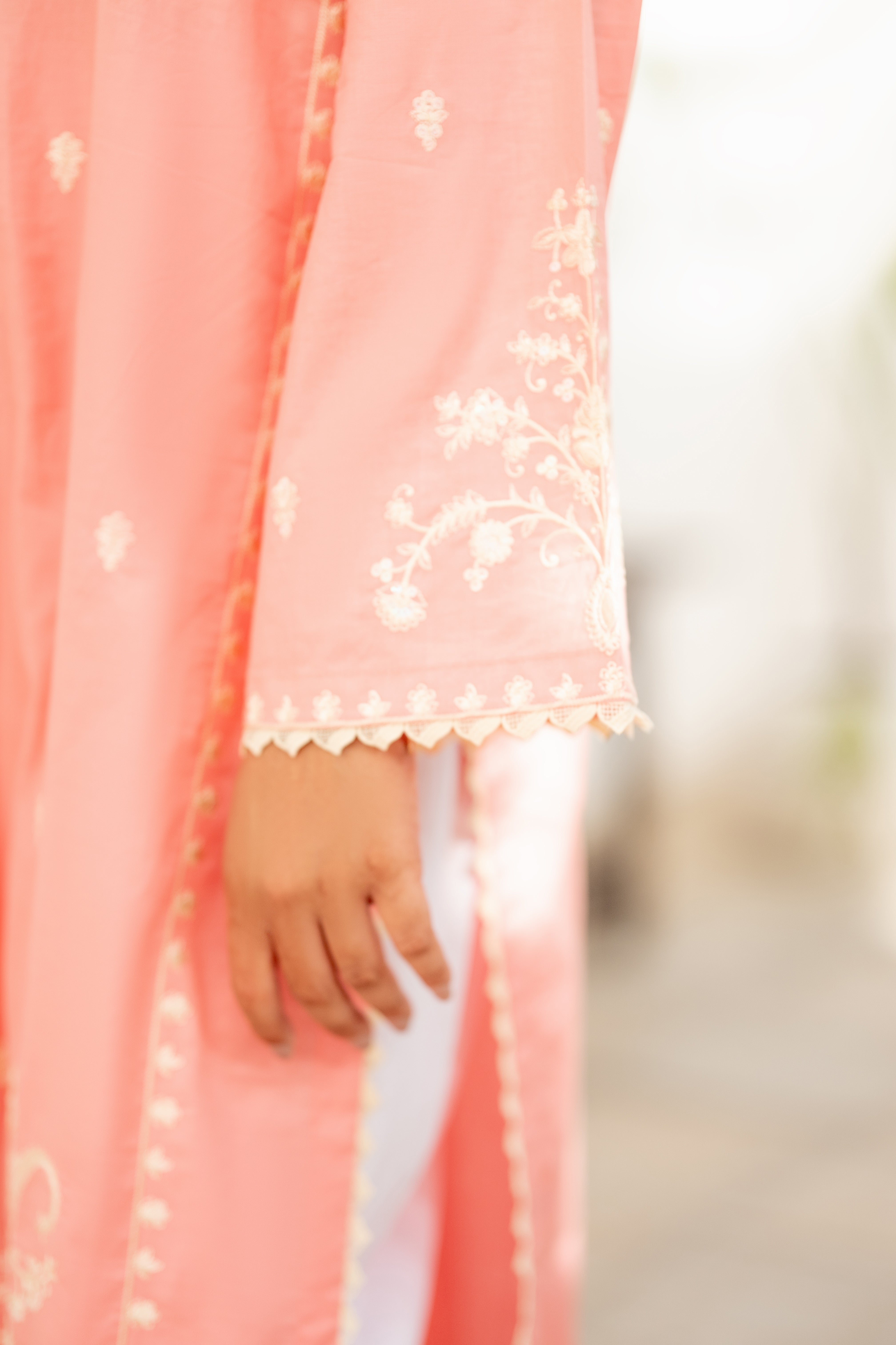 Umer Aayan 02-Pcs Pearl Embroidered Lawn Suit