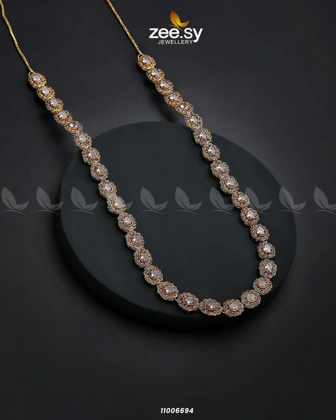 MALLA NECKLACE-0915 Champagne - Zeesy Jewellery