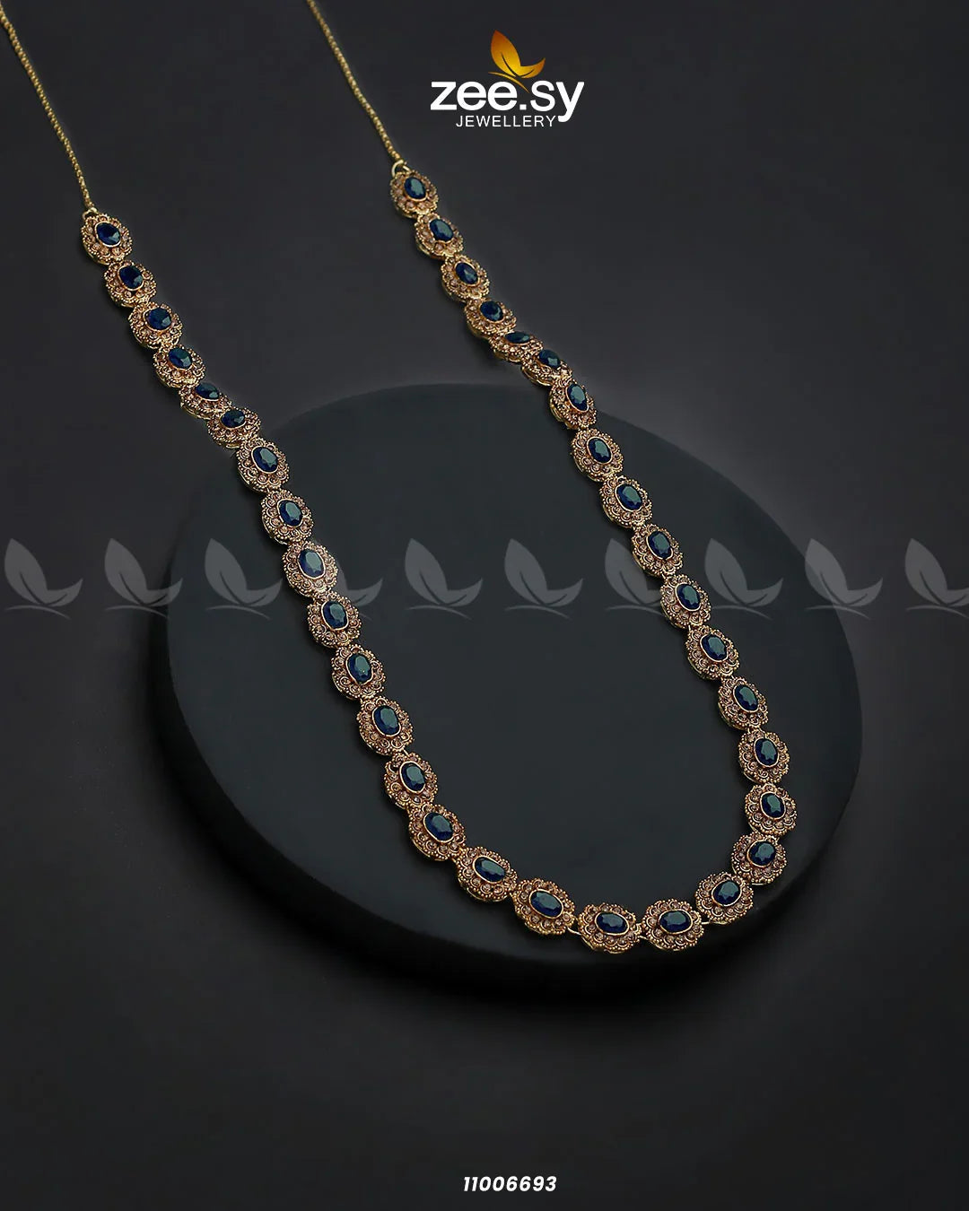 MALLA NECKLACE-0915 Blue - Zeesy Jewellery