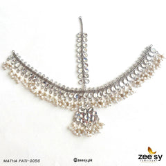 MATHA PATI-0056 Silver - Zeesy Jewellery