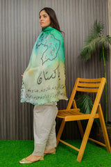 Tng By Md Stole Collection-Naqshah (Map) Silk Stole