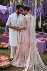 Izhar by Mushq Unstitched 3 Piece Luxury Chiffon Suit-MCH-07-Mishaal