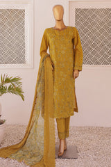 Majestic By HZ Unstitched 3 Piece Luxury Emb Lawn Collection'2024-MEC-03