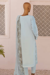 Majestic By HZ Unstitched 3 Piece Luxury Emb Lawn Suit-MEC-08