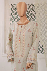 Majestic By HZ Unstitched 3 Piece Luxury Emb Lawn Suit-MEC-09