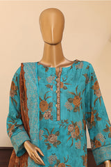 Mehak By HZ Unstitched 3 Piece Emb Lawn Vol-02 Suit-MEC-307