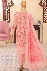 Mehak By HZ Unstitched 3 Piece Emb Lawn Vol-02 Suit-MEC-501