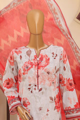 Mehak By HZ Unstitched 3 Piece Emb Lawn Vol-02 Suit-MEC-503