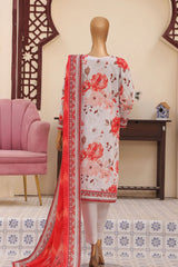 Mehak By HZ Unstitched 3 Piece Emb Lawn Vol-02 Suit-MEC-503