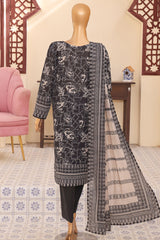 Mehak By HZ Unstitched 3 Piece Emb Lawn Vol-02 Suit-MEC-506