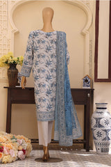 Mehak By HZ Unstitched 3 Piece Emb Lawn Vol-02 Suit-MEC-509