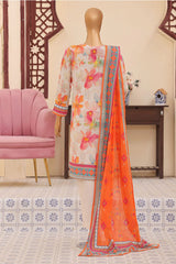 Mehak By HZ Unstitched 3 Piece Emb Lawn Vol-02 Suit-MEC-510