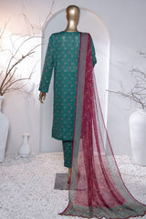 Meenakari By HZ Unstitched 3 Piece Emb Digital Print Doriya Lawn Suit-MEC-91