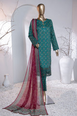 Meenakari By HZ Unstitched 3 Piece Emb Digital Print Doriya Lawn Suit-MEC-91