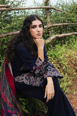 Zara Shahjahan Unstitched 3 Piece Winter Shawl Suit-Mehrnaz