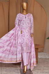 Mahee By HZ Unstitched 3 Piece Emb Cotton Lawn Suit-MEJ-901
