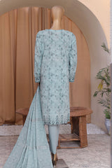 Mahee By HZ Unstitched 3 Piece Emb Cotton Lawn Suit-MEJ-903