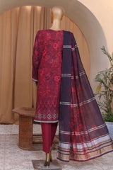 Mahee By HZ Unstitched 3 Piece Emb Cotton Lawn Suit-MEJ-906