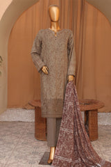 Mahee By HZ Unstitched 3 Piece Emb Cotton Lawn Suit-MEJ-907