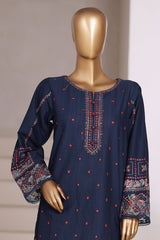 Vybe By Sada Bahar Stitched 2 Piece Emb Cotton Set Vol-02 Suit-MEL-04-Blue