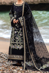 Dil Darya Samundar By MNR Unstitched 3 Piece Festive Emb Lawn Suit-MFL-15-Surmai