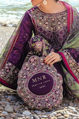 Dil Darya Samundar By MNR Unstitched 3 Piece Festive Emb Lawn Suit-MFL-16-Gul E Lala