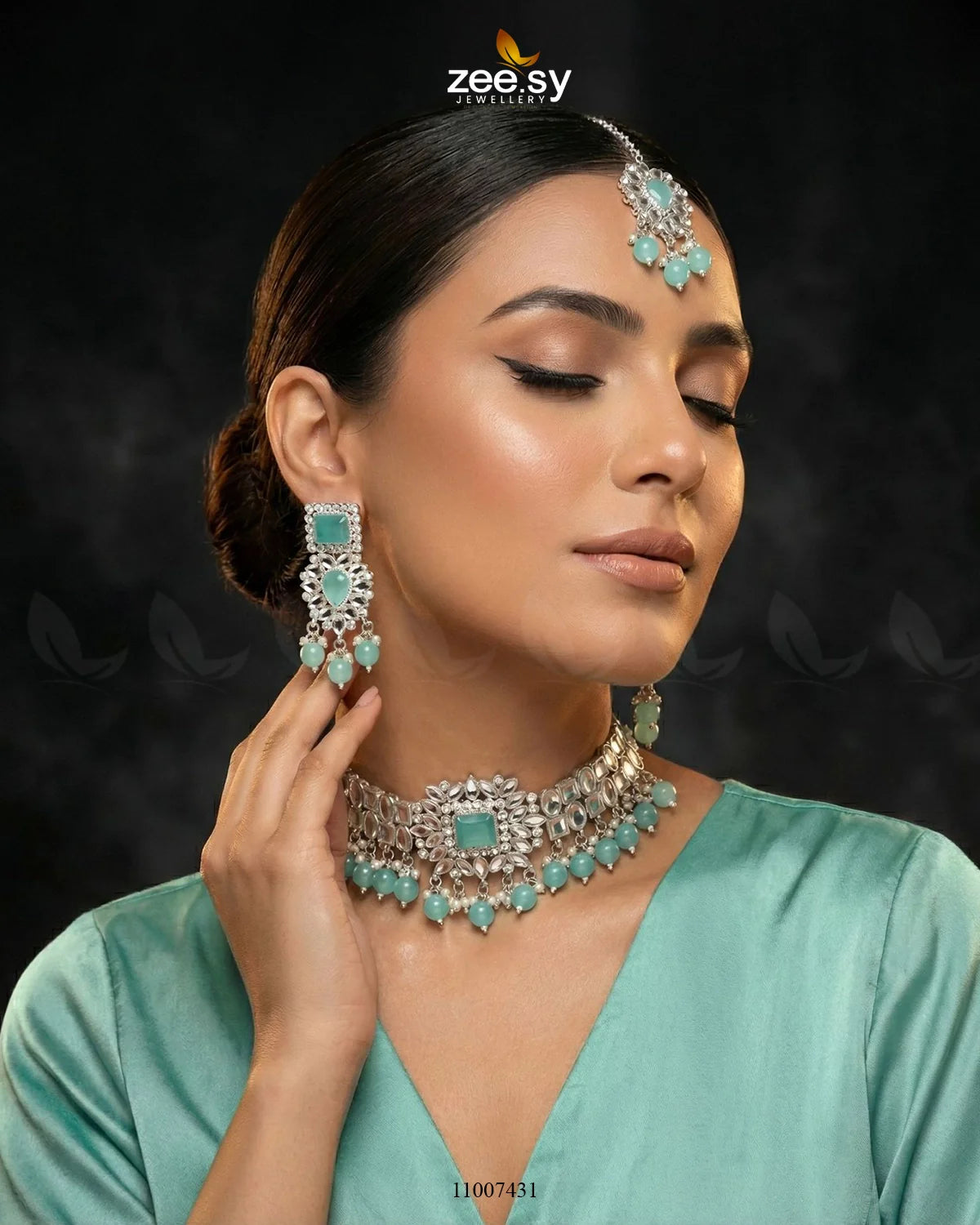 KUNDAN NECKLACE-0536 - Zeesy Jewellery