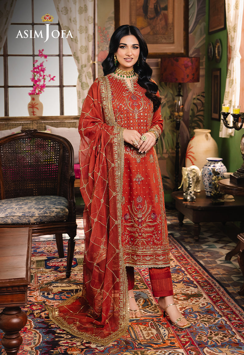Asim Jofa Afsanay - Luxury Pret Ajlp-04 Embroidered Twisted Lawn 3Pcs